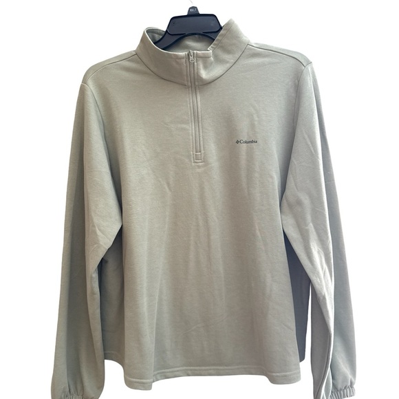 Columbia Tops - Columbia Sage Green Quarter-Zip Pullover